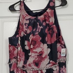 SLNY Sleeveless Maxi Dress